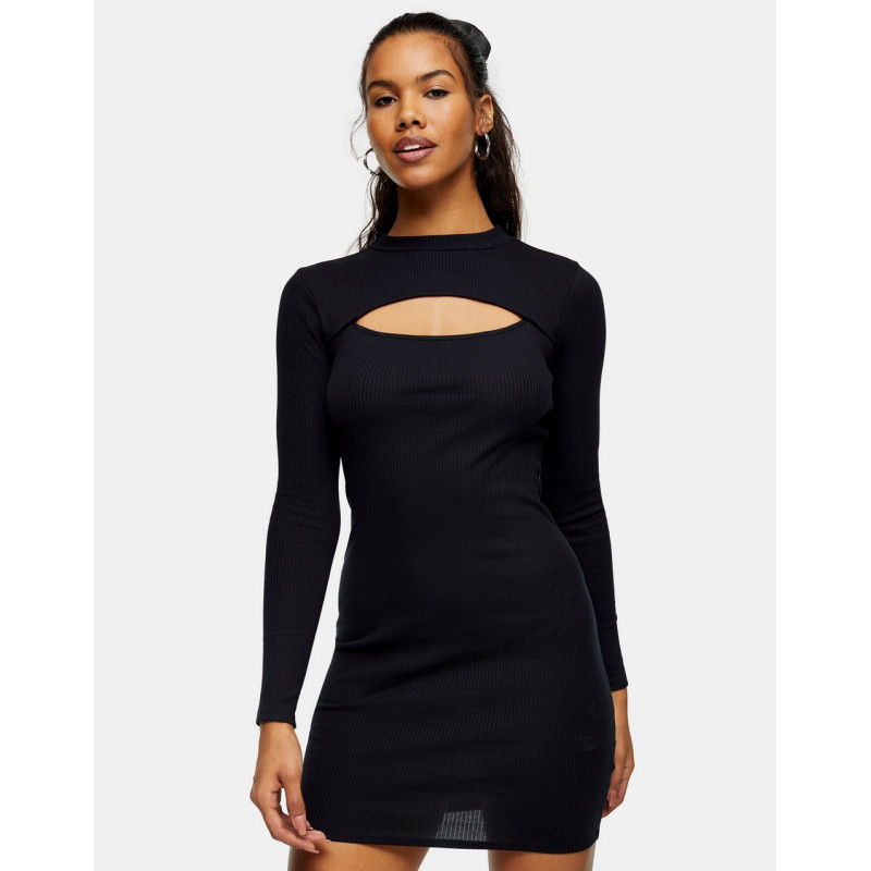 Topshop ribbed mini dress...