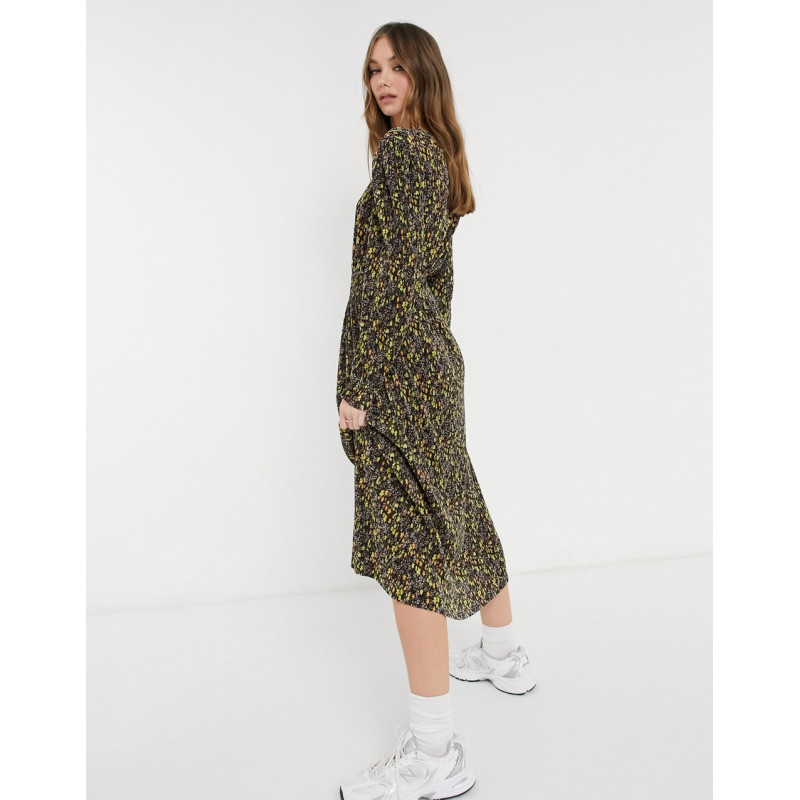 ASOS DESIGN midi plisse v...