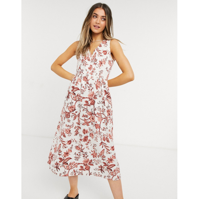 Oasis midi dress with full...