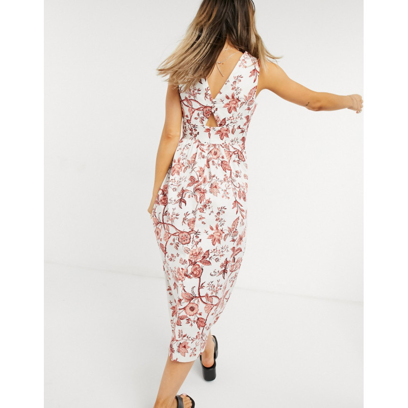 Oasis midi dress with full...