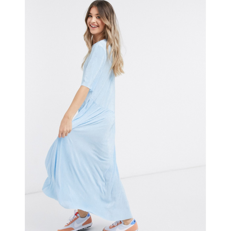 ASOS DESIGN maxi plisse...