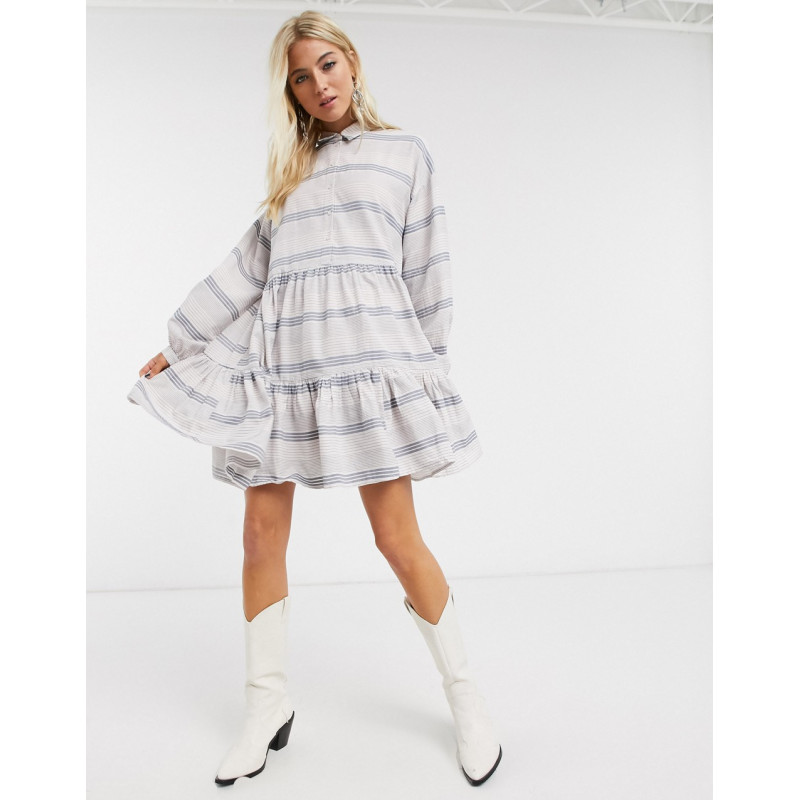 Only smock shirt dress in...