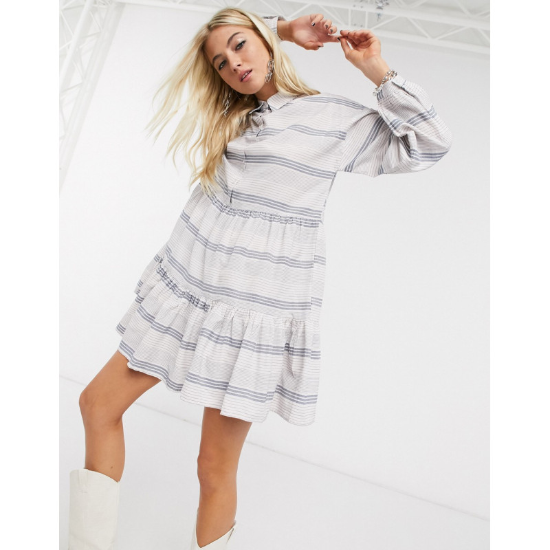 Only smock shirt dress in...