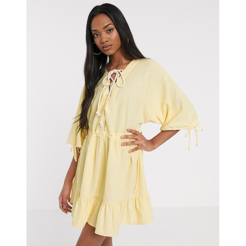 ASOS DESIGN textured smock...