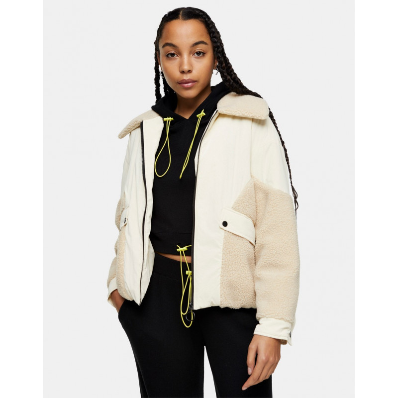 Topshop bomber jacket with...