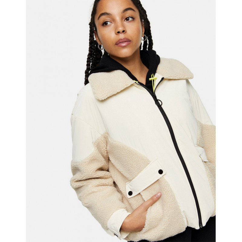 Topshop bomber jacket with...