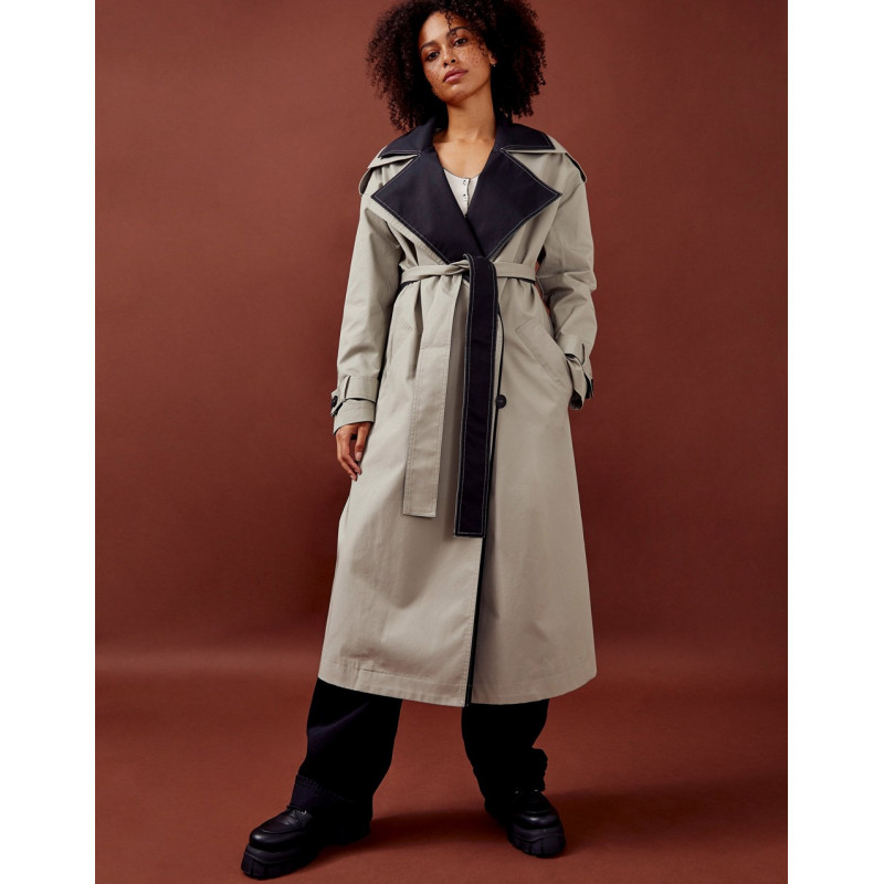 Topshop double layer trench...