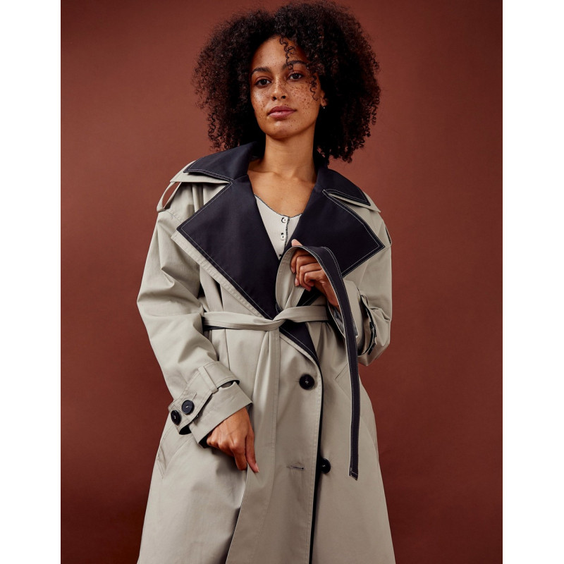 Topshop double layer trench...