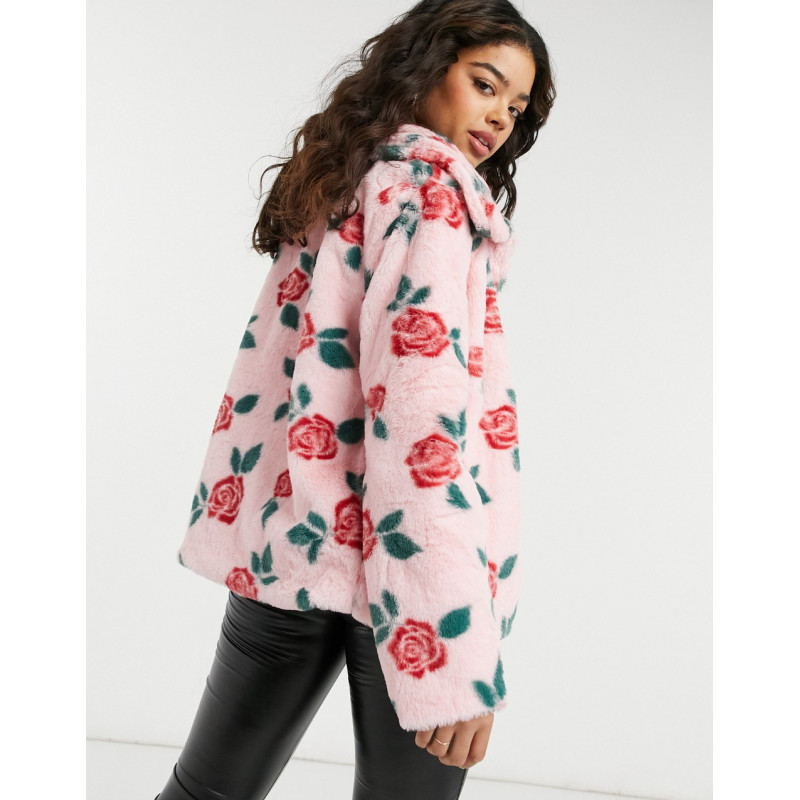 Daisy Street coat in rose...