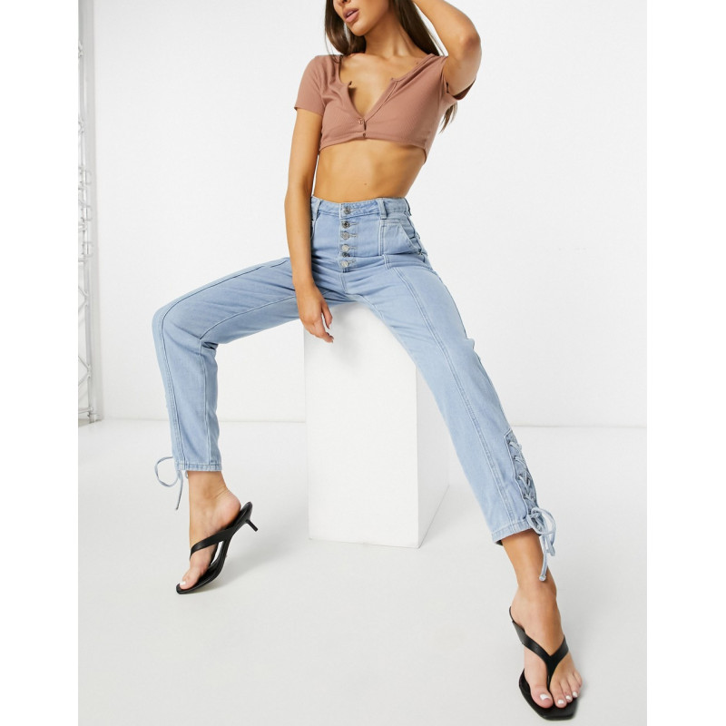 Missguided button fly lace...