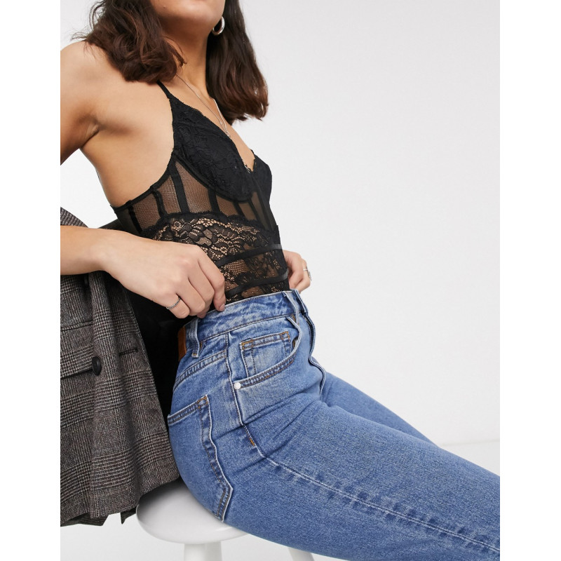 Object cropped mom jeans in...