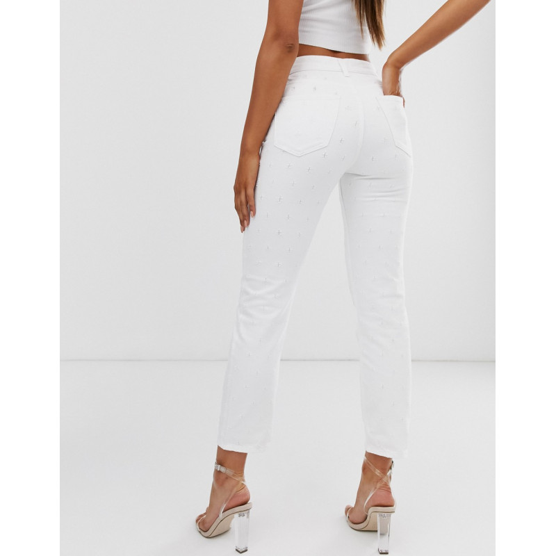 River Island mom jeans in...
