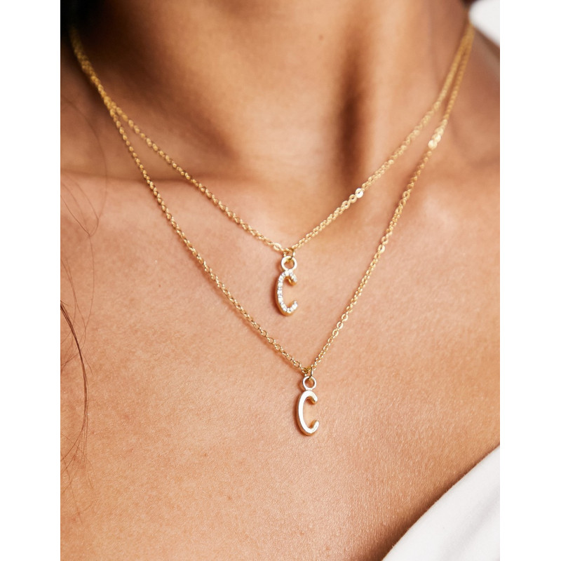 Madein double layer C necklace