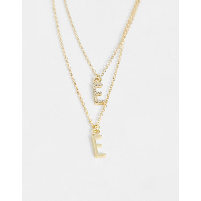 Madein double layer E necklace