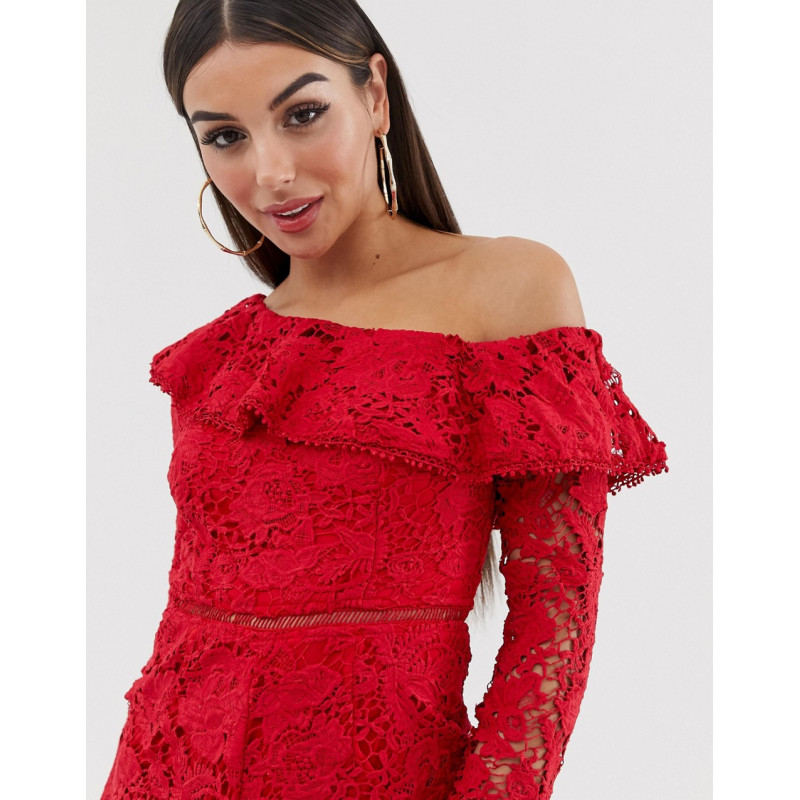Missguided lace playsuit...