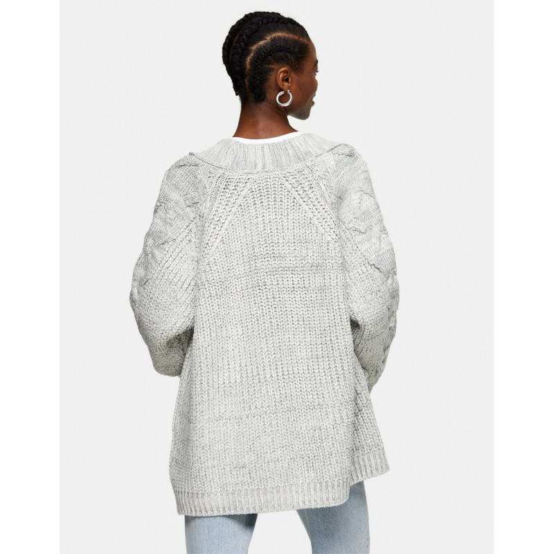 Topshop cable knit cardigan...