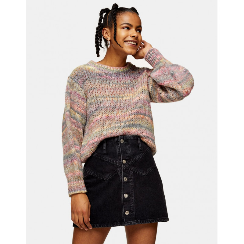 Topshop knitted spacedye...