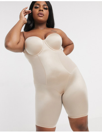 City Chic S&C shapewear bodysuit in beige