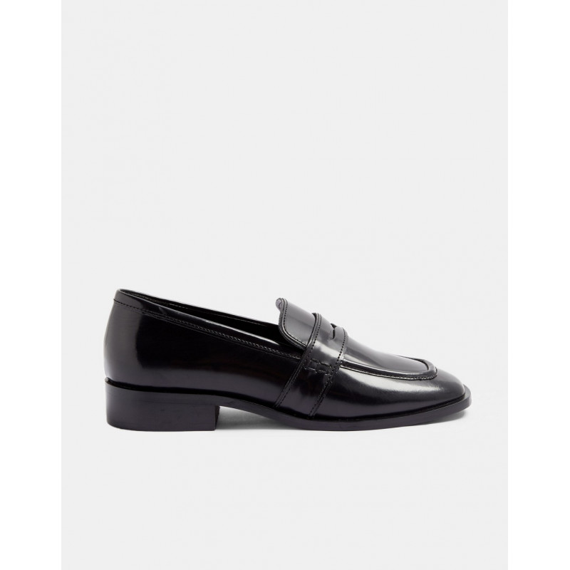 Topshop leather loafers in...