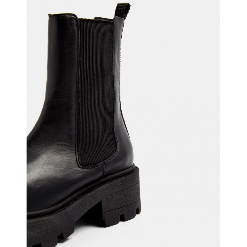 Topshop square toe leather...