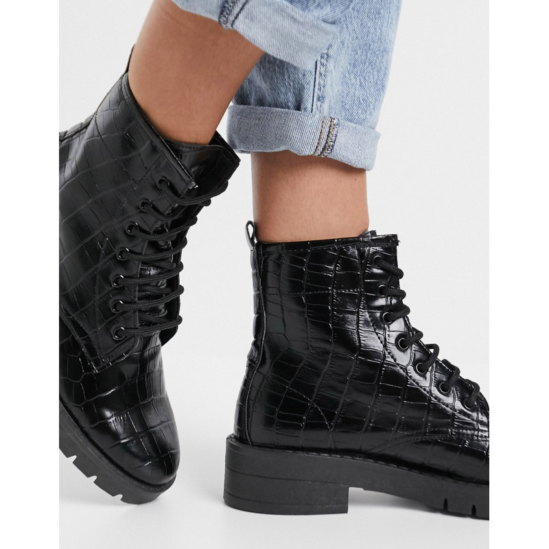 Topshop lace up boots in...
