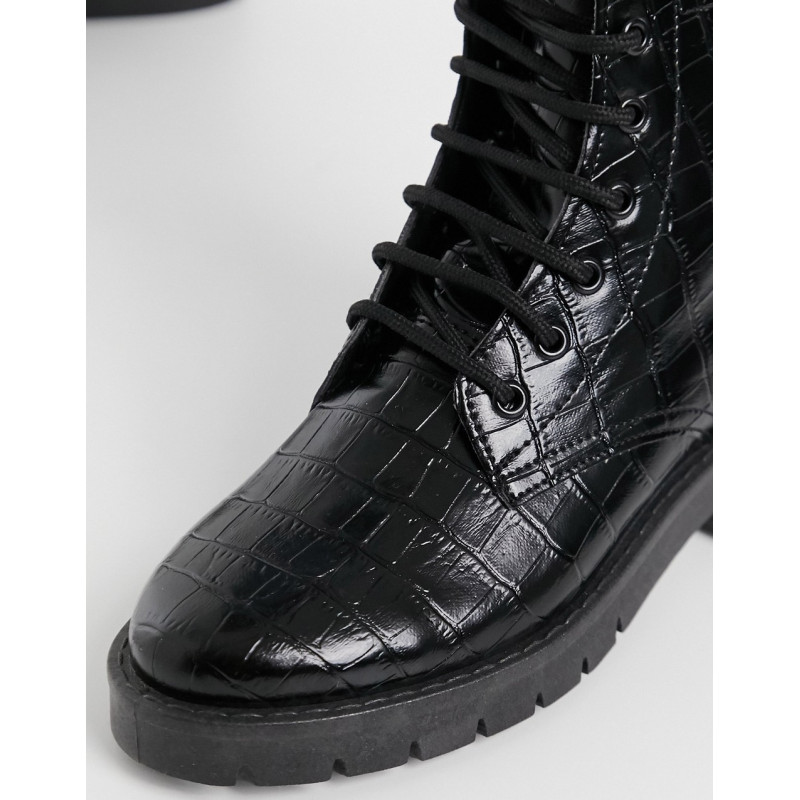 Topshop lace up boots in...