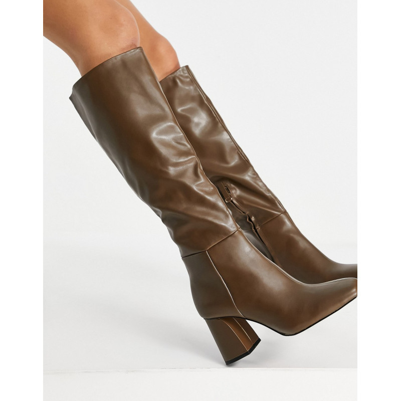 Pull&Bear knee high boot in...