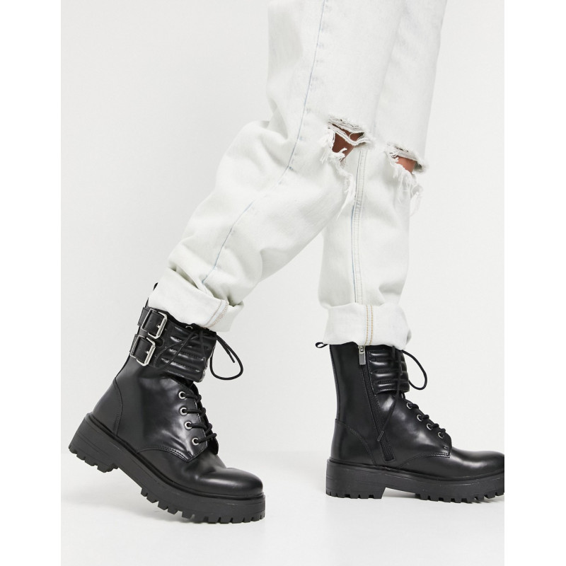 Pull&Bear biker boot with...