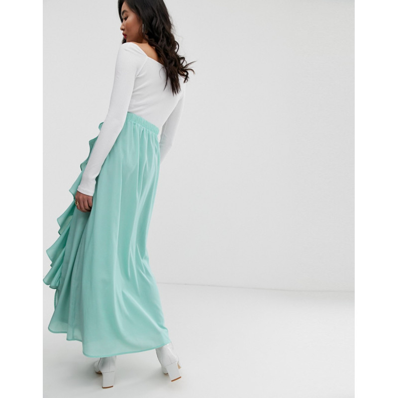 Na-kd midaxi frill skirt in...