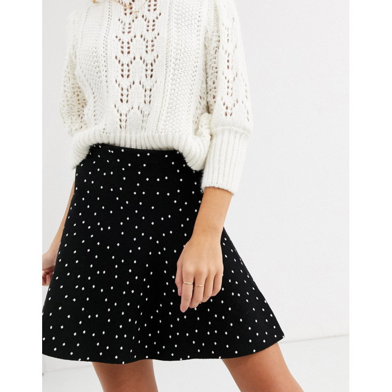 Oasis mini skirt in polka dot