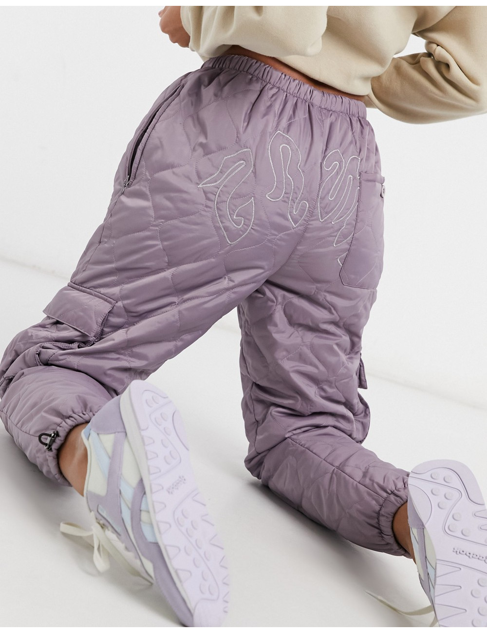 Grimey quilted sweat pants...