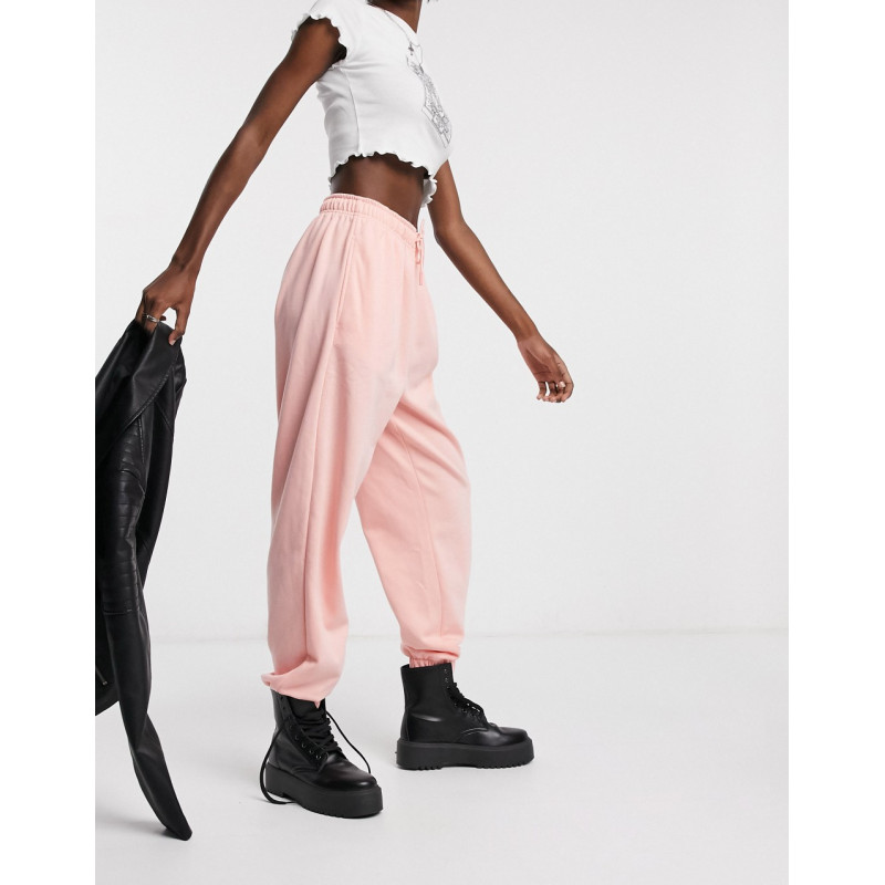 Topshop joggers in bright pink