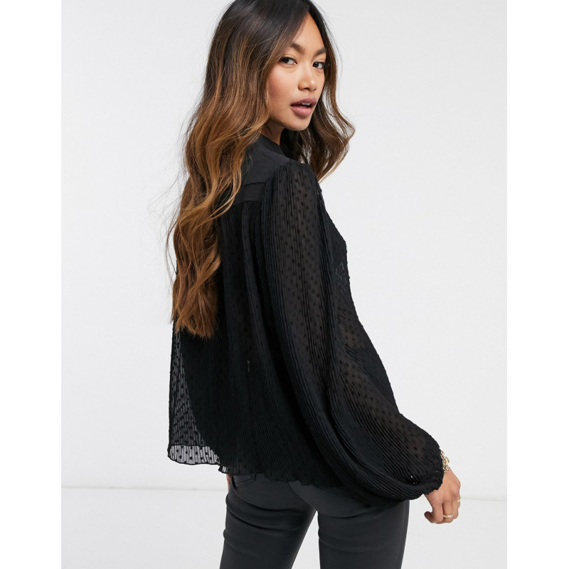 Y.A.S sheer blouse with...