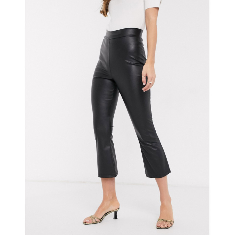 ASOS DESIGN cropped leather...