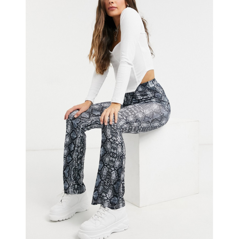 New Look flares in snake print