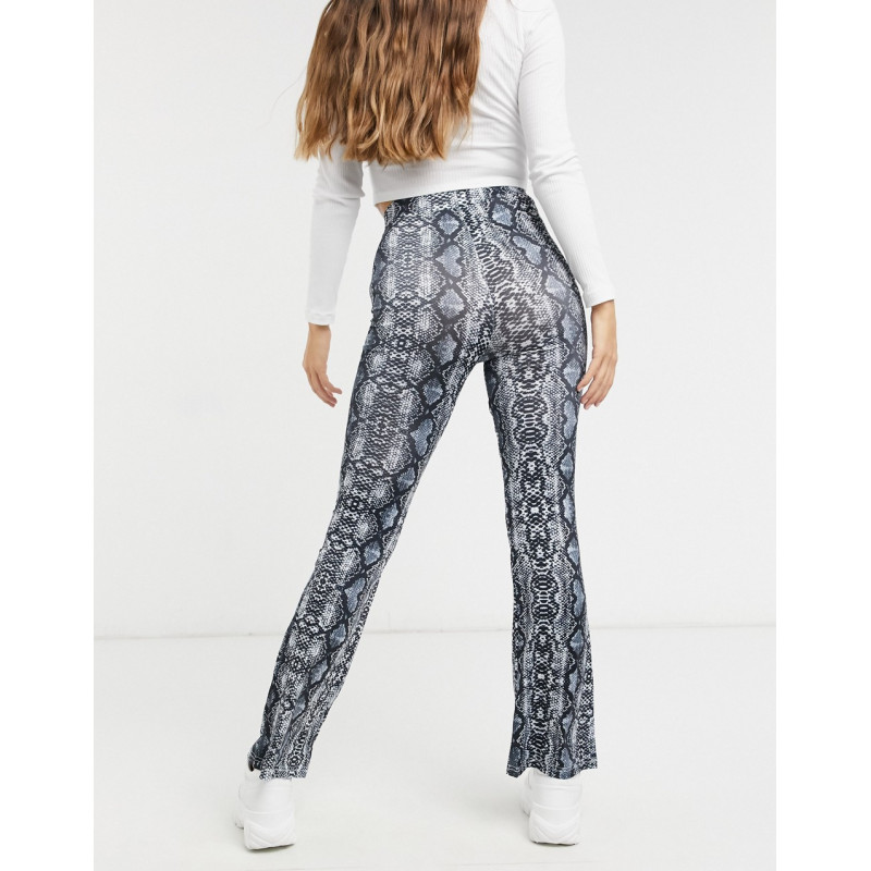 New Look flares in snake print
