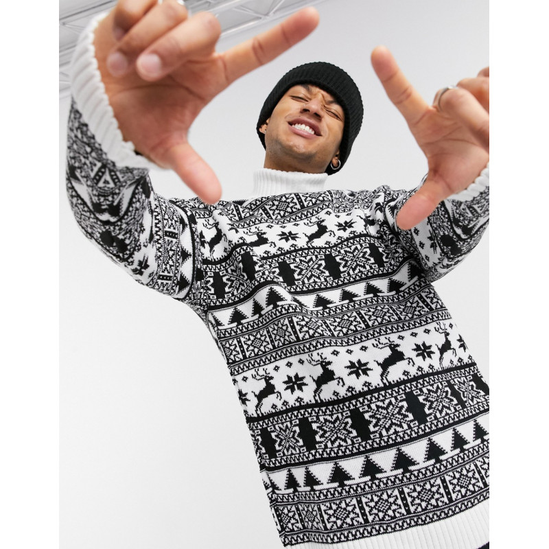 ASOS DESIGN knitted his &...