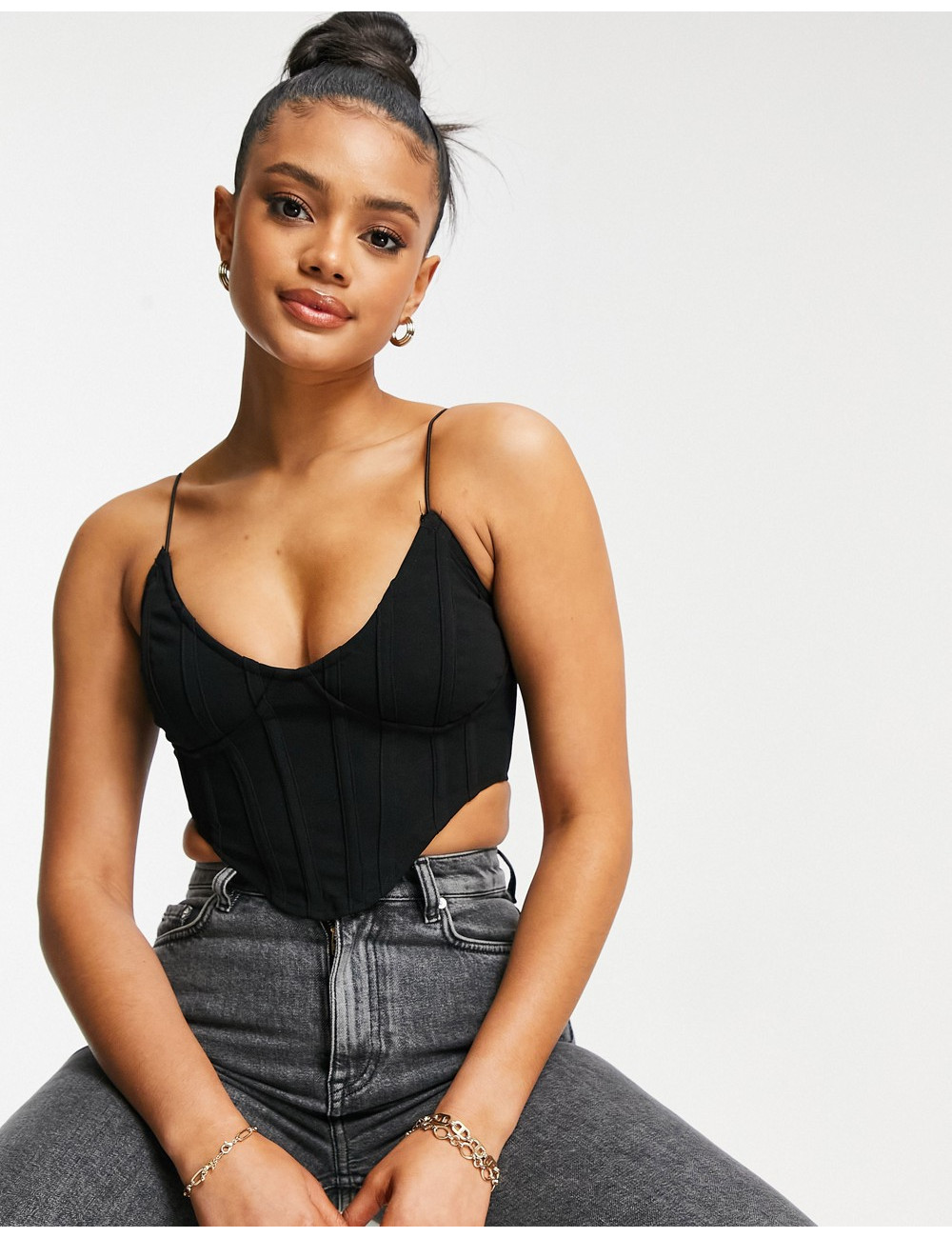 Missguided strappy corset...