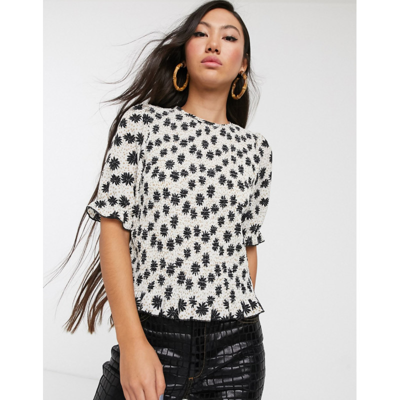 Glamorous shirred top with...