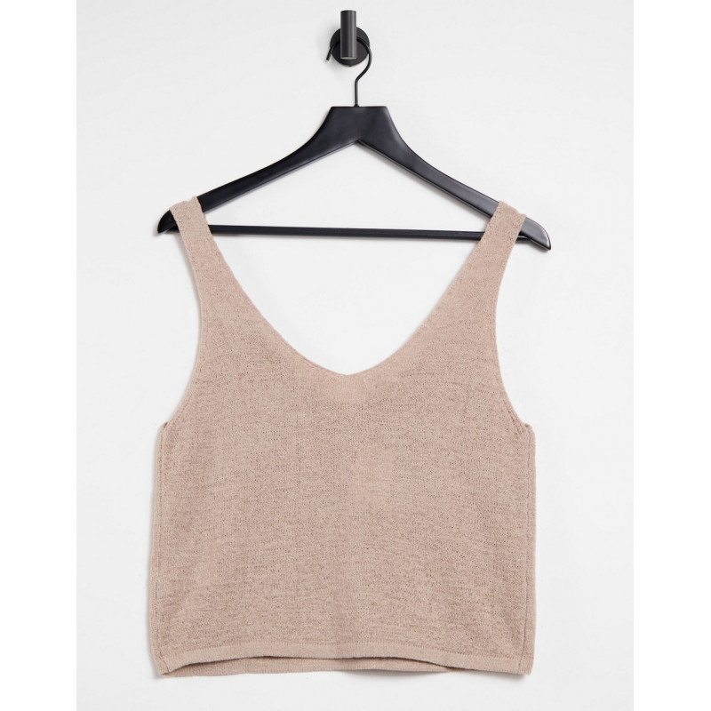 Cotton:On knitted tank top...