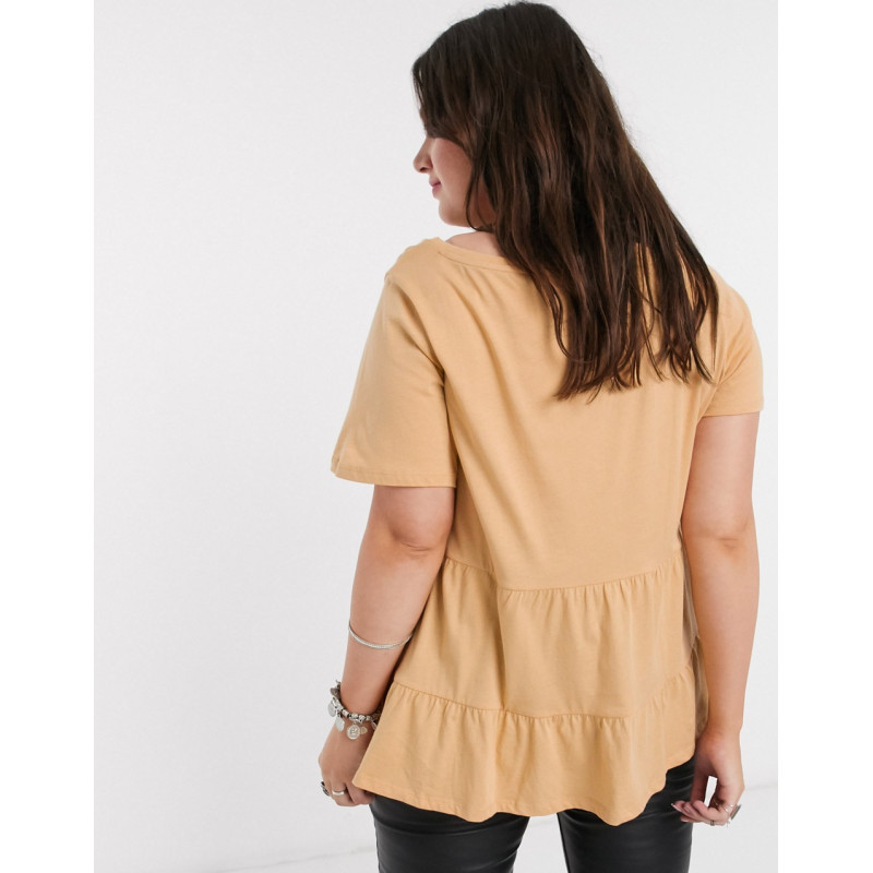 Only Curve smock t-shirt in...