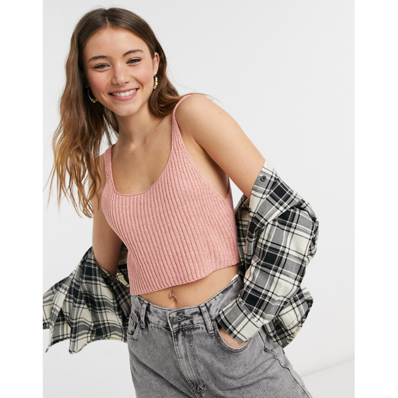 Cotton:On knitted cami in pink