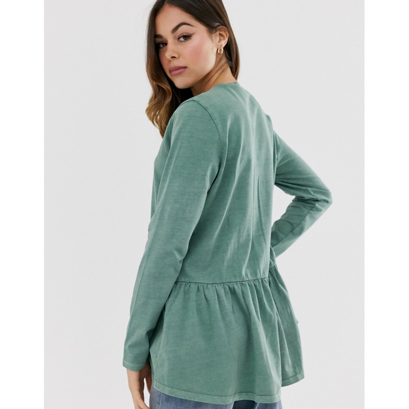ASOS DESIGN smock top with...