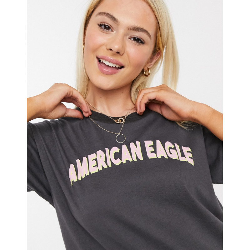 American Eagle logo tee in...