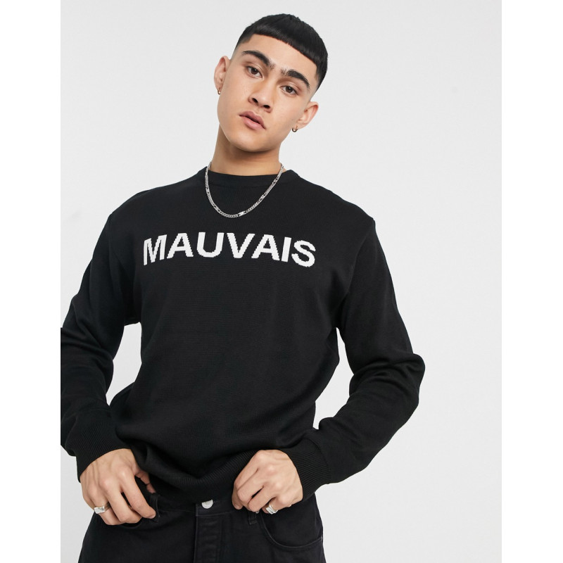 Mauvais knitted jumper with...