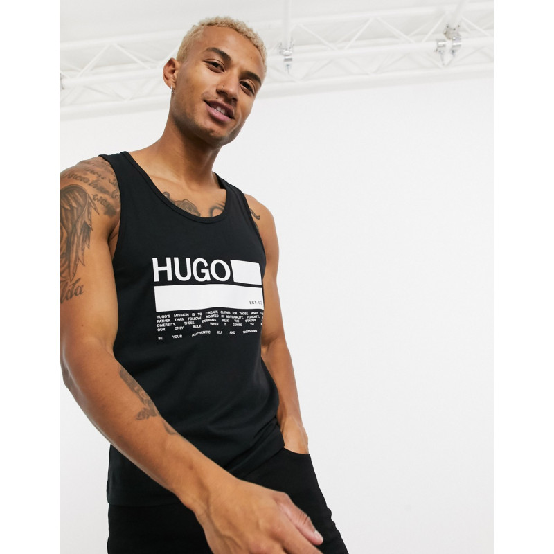 HUGO Beachwear logo print...