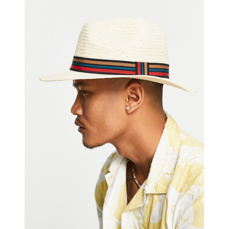 ASOS DESIGN straw fedora...