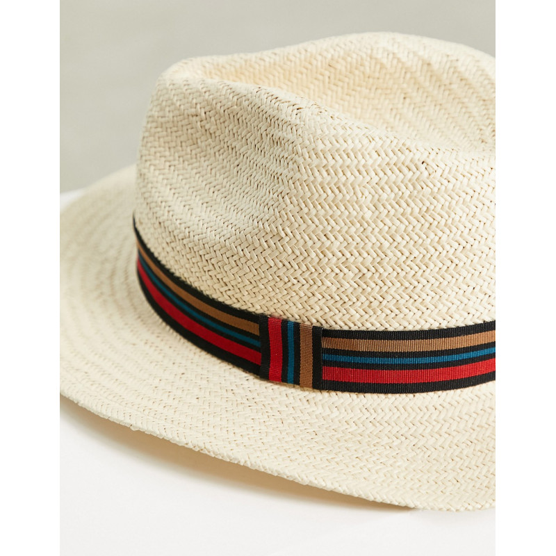 ASOS DESIGN straw fedora...