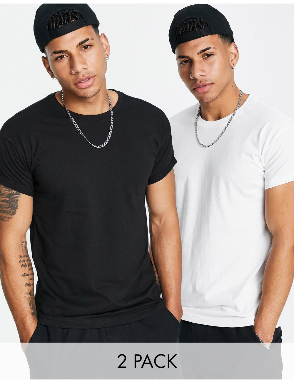 Pull&Bear 2 pack muscle...
