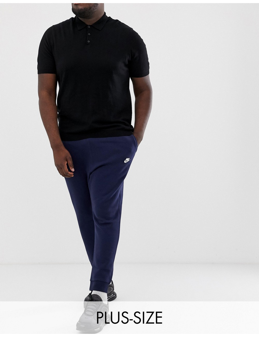 Nike Club plus jogger in navy